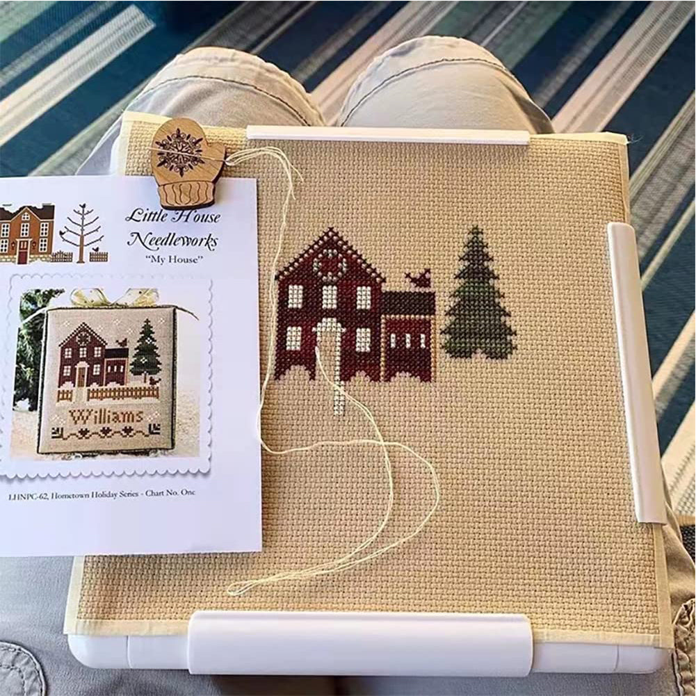Square Embroidery Hoop Cross Stitch Frame Plastic Clip Frame (43.1x43.1CM)