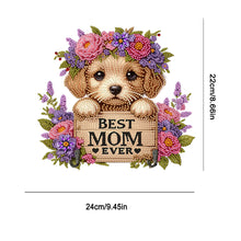 Load image into Gallery viewer, Dog Theme Wood DIY Diamond Painting Hooks Home Decor Craft Kit for Wall Decor