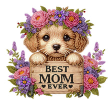 Load image into Gallery viewer, Dog Theme Wood DIY Diamond Painting Hooks Home Decor Craft Kit for Wall Decor