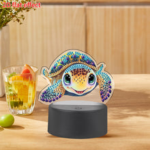 Load image into Gallery viewer, DIY Turtle Diamond Art Painting Lamp Double Sided Diamond Painting Night Light