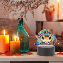 Load image into Gallery viewer, DIY Turtle Diamond Art Painting Lamp Double Sided Diamond Painting Night Light