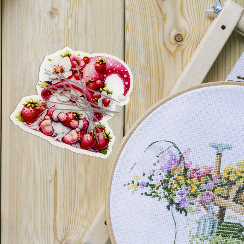 Acrylic Cross Stitch Needle Minder Dwarf Strawberry Aesthetic Fridge Magnets