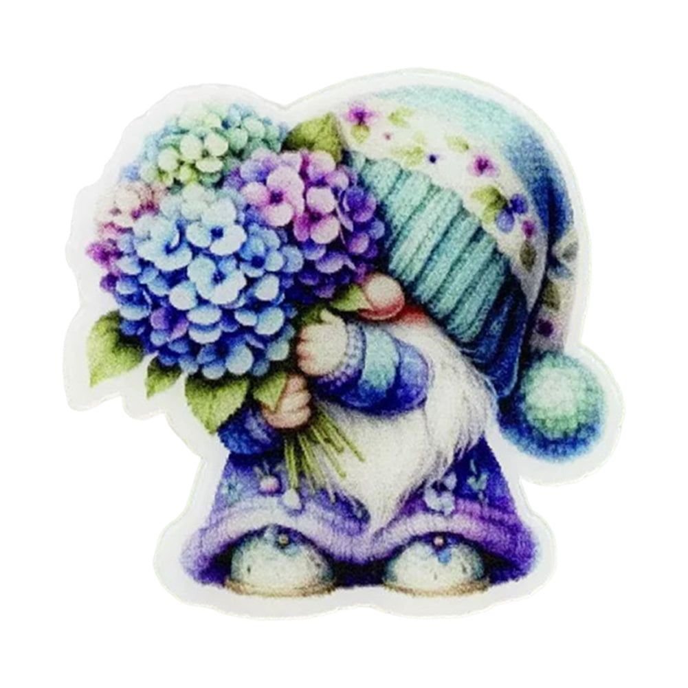 Acrylic Cross Stitch Needle Minder | Dwarf Hydrangea Bouquet Cute Fridge Magnet for Embroidery Needlework