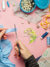 Load image into Gallery viewer, Lily Of The Valley Magnetic Needle Keeper Refrigerator Magnet for Cross Stitch