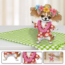 Load image into Gallery viewer, 2D Flat Vacation Dog DIY Diamond Painting Kit Acrylic Shaking Head Ornament