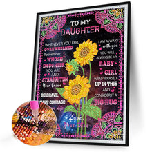 Load image into Gallery viewer, Luminous Diamond Blessing Text 30*40CM(Canvas) Partial Special Shaped Drill Diamond Painting