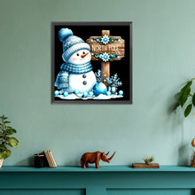 Load image into Gallery viewer, Snowman 30*30CM(Canvas) Full Round Drill Diamond Painting