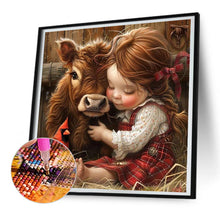 Load image into Gallery viewer, Yak Cardinal Girl 30*30CM(Canvas) Full Round Drill Diamond Painting
