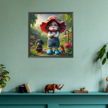 Load image into Gallery viewer, Dachshund Girl 30*30CM(Canvas) Full Round Drill Diamond Painting