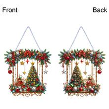 Load image into Gallery viewer, Christmas Xmas Tree 2D Flat DIY Diamond Painting Art Pendant Wall Door Decoration
