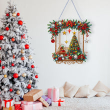 Load image into Gallery viewer, Christmas Xmas Tree 2D Flat DIY Diamond Painting Art Pendant Wall Door Decoration