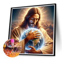 Load image into Gallery viewer, Jesus Embraces The Earth 40*40CM(Canvas) Full Round Drill Diamond Painting