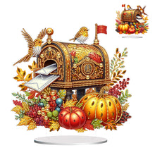 Load image into Gallery viewer, 2D Flat Print Autumn Mailbox DIY Table Top Diamond Painting Ornament Kits