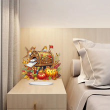 Load image into Gallery viewer, 2D Flat Print Autumn Mailbox DIY Table Top Diamond Painting Ornament Kits