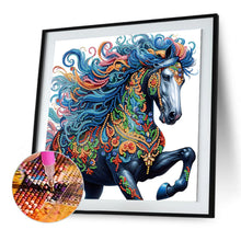 Load image into Gallery viewer, Colorful Mandala Horse 30*30CM(Canvas) Partial Special Shaped Drill Diamond Painting
