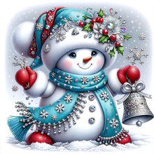 Load image into Gallery viewer, Christmas Snowman 30*30CM(Canvas) Full Round Drill Diamond Painting