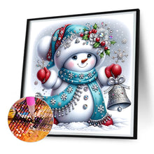 Load image into Gallery viewer, Christmas Snowman 30*30CM(Canvas) Full Round Drill Diamond Painting
