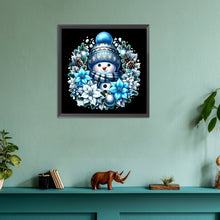 Load image into Gallery viewer, Christmas Snowman 30*30CM(Canvas) Full Round Drill Diamond Painting