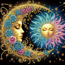 Load image into Gallery viewer, Flowers, Stars, And Moon 30*30CM(Canvas) Partial Special Shaped Drill Diamond Painting