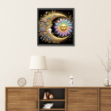 Load image into Gallery viewer, Flowers, Stars, And Moon 30*30CM(Canvas) Partial Special Shaped Drill Diamond Painting