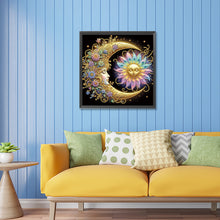 Load image into Gallery viewer, Flowers, Stars, And Moon 30*30CM(Canvas) Partial Special Shaped Drill Diamond Painting