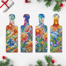 Load image into Gallery viewer, 4Pcs Flowers Decorative Diamond Painting Serving Tray for Countertop Decor