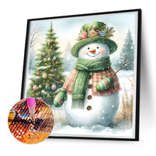Load image into Gallery viewer, Christmas Snowman 30*30CM(Canvas) Full Round Drill Diamond Painting
