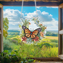 Load image into Gallery viewer, 2pcs Butterfly Horse 2D Flat DIY Diamond Art Pendant Wall Decor for Home