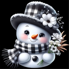 Load image into Gallery viewer, Christmas Snowman 30*30CM(Canvas) Full Round Drill Diamond Painting