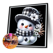 Load image into Gallery viewer, Christmas Snowman 30*30CM(Canvas) Full Round Drill Diamond Painting