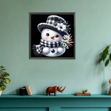 Load image into Gallery viewer, Christmas Snowman 30*30CM(Canvas) Full Round Drill Diamond Painting