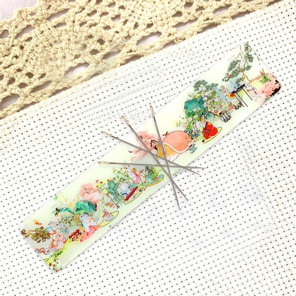 Acrylic Spring Field Cross Stitch Needle Minder Aesthetic Home Fridge Magnets