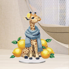 Load image into Gallery viewer, Acrylic Lemon Giraffe Diamond Painting Desktop Ornaments Bedroom Table Decor