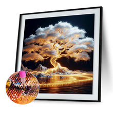 Load image into Gallery viewer, Golden Tree 30*30CM(Canvas) Full Round Drill Diamond Painting