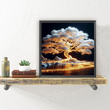 Load image into Gallery viewer, Golden Tree 30*30CM(Canvas) Full Round Drill Diamond Painting