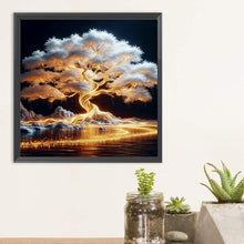 Load image into Gallery viewer, Golden Tree 30*30CM(Canvas) Full Round Drill Diamond Painting