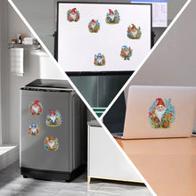 Load image into Gallery viewer, 6Pcs Acrylic Special Shape Christmas DIY Diamond Painting Fridge Magnet