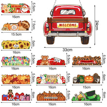 Load image into Gallery viewer, Acrylic Special Shape Diamond Painting Art Pendants Car Rhinestone Car Kit