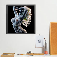 Load image into Gallery viewer, Woman Entwined With Glass Flowers 40*40CM(Canvas) Full Round Drill Diamond Painting