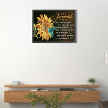 Load image into Gallery viewer, Sunflowers And Hummingbirds (English) 30*40CM(Canvas) Partial Special Shaped Drill Diamond Painting