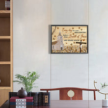 Load image into Gallery viewer, Cross Church (English) 30*40CM(Canvas) Partial Special Shaped Drill Diamond Painting