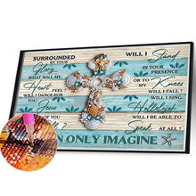 Load image into Gallery viewer, Ocean Cross (English) 30*40CM(Canvas) Partial Special Shaped Drill Diamond Painting