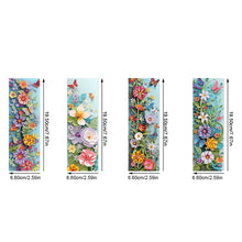 Load image into Gallery viewer, 4Pcs Special Shape Flower Diamond Painting Bookmark Art Projects for Book Lovers