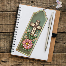 Load image into Gallery viewer, 3Pcs Special Shape Cross Bouquet Diamond Painting Bookmark for Book Lovers