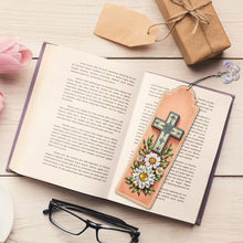 Load image into Gallery viewer, 3Pcs Special Shape Cross Bouquet Diamond Painting Bookmark for Book Lovers
