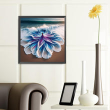 Load image into Gallery viewer, Sea Wave Petal Floral Dress 40*40CM(Canvas) Full Round Drill Diamond Painting