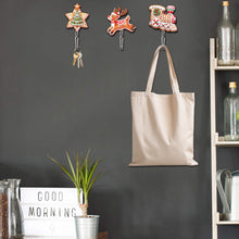 Load image into Gallery viewer, 6Pcs Acrylic Christmas Donuts Diamond Art Craft Wall Hooks Gift DIY Crafts Decor