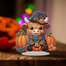 Load image into Gallery viewer, Acrylic Special Shape Halloween Yak Diamond Painting Desktop Ornaments Kits