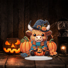 Load image into Gallery viewer, Acrylic Special Shape Halloween Yak Diamond Painting Desktop Ornaments Kits