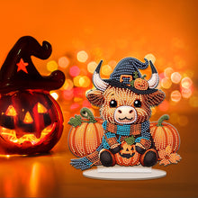 Load image into Gallery viewer, Acrylic Special Shape Halloween Yak Diamond Painting Desktop Ornaments Kits